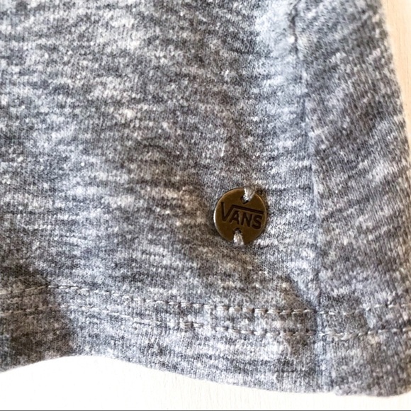 VANS Gray Jersey Knit Dress Short Sleeve Skater Extra Small - Picture 4 of 5